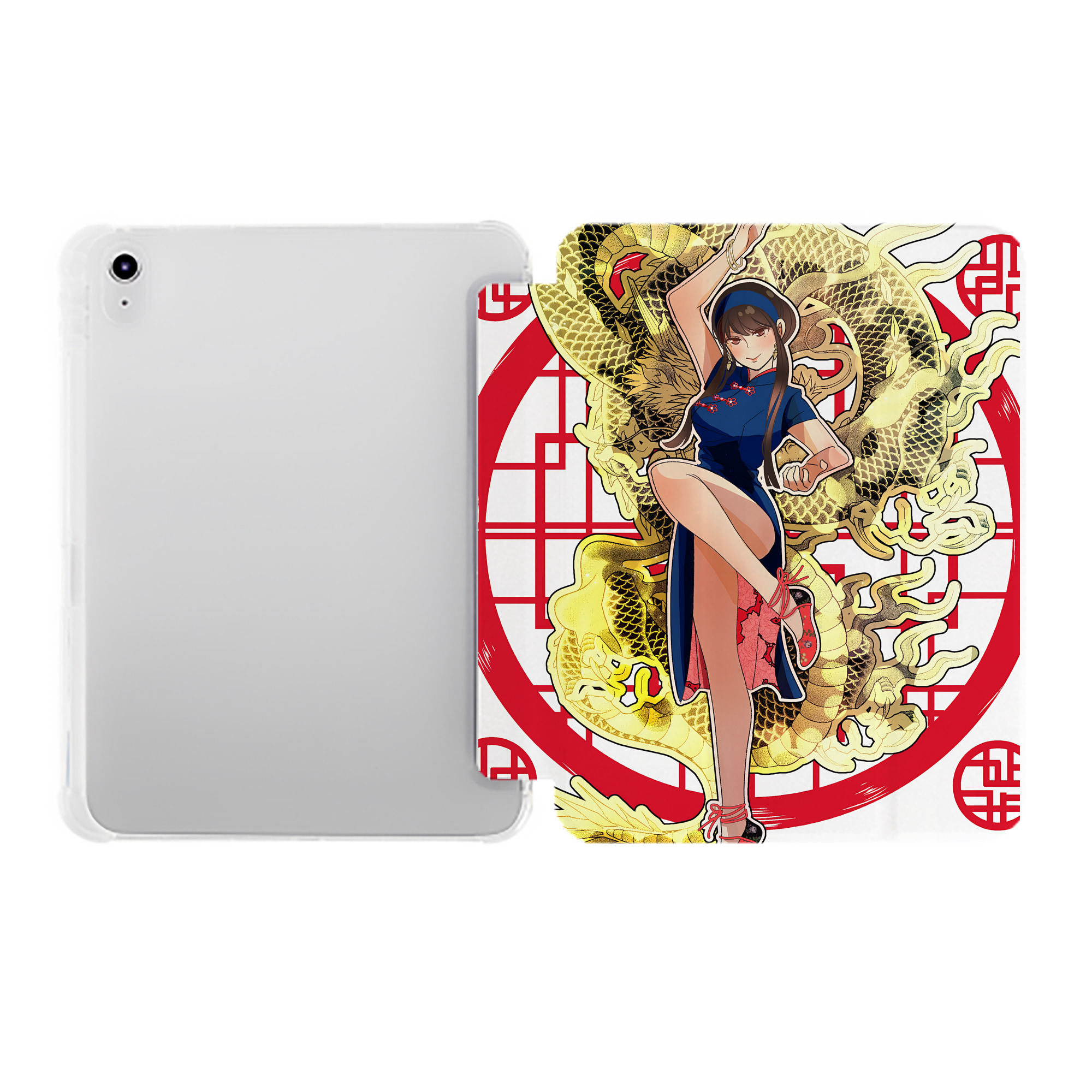 （画像用） SPY×FAMILY间谍家家酒 IPad ケース ペン収納付き 三つ折りスタンド PUレザー×シリコン 対応機種9.5/10.5/10.9インチ